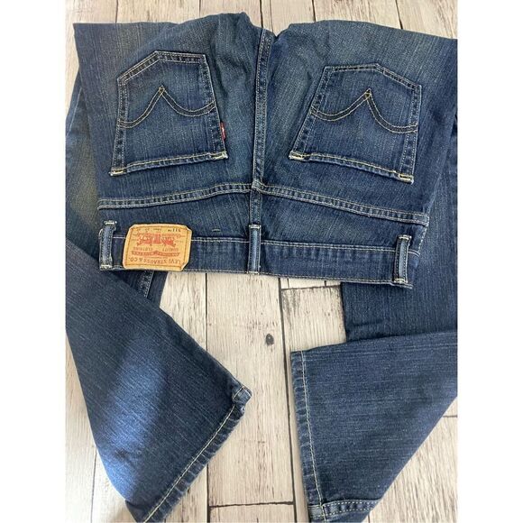 Levi Strauss 511 Men's High Rise Skinny Dark Wash Blue Denim Jeans Size 14R - Picture 2 of 5